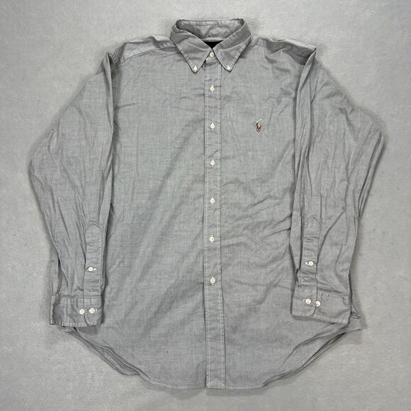 Polo Ralph Lauren Other - Mens Vintage Polo Ralph Lauren Yarmouth Long Sleeve Button Down Size XL Gray